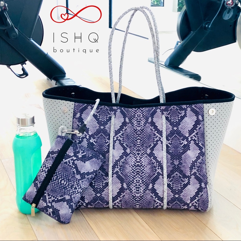 Simone Trapeze neoprene Tote bag gym bag beach bag